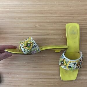 Vintage FENDI Beaded Sandals